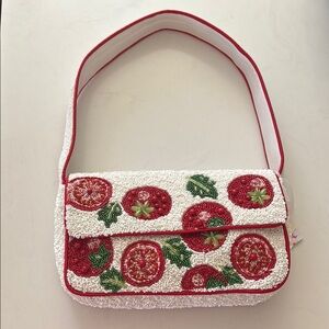 Viral Tomato Beaded Bag